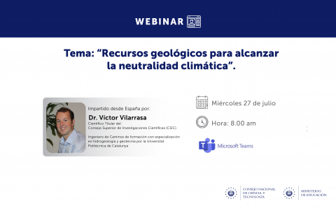 GEoREST - webinar "Recursos geológicos para alcanzar la neutralidad climática" GEoREST - webinar "Recursos geológicos para alcanzar la neutralidad climática"