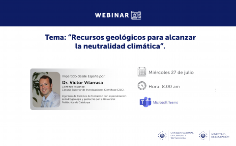 GEoREST - webinar "Recursos geológicos para alcanzar la neutralidad climática"