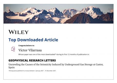GEoREST - Top Downloaded Paper Vilarrasa GRL 2021 Castor GEoREST - Top Downloaded Paper Vilarrasa GRL 2021 Castor